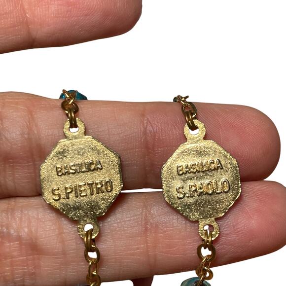 Jubilee Blue Aurora Borealis Crystal 2000 Vtg 20" - Picture 5 of 8